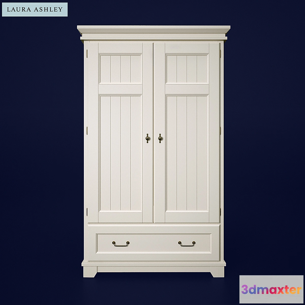 644301 - Devon Dove Grey Wardrobe - 2 Doors