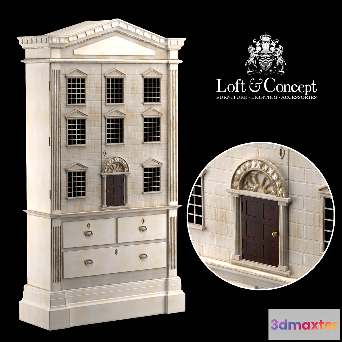 644303 - DOLLS HOUSE CABINET