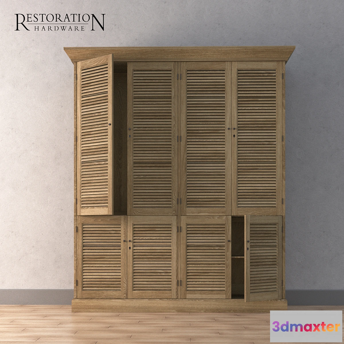 648759 - Restoration Hardware Shutter DOUBLE WARDROBE