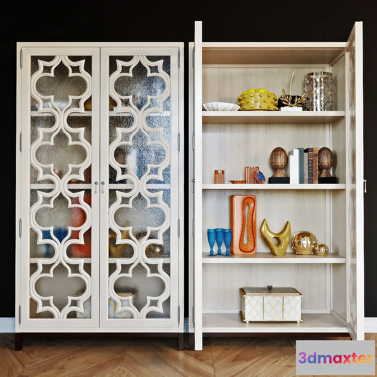 653255 - Showcase Universal Furniture Elan with decor