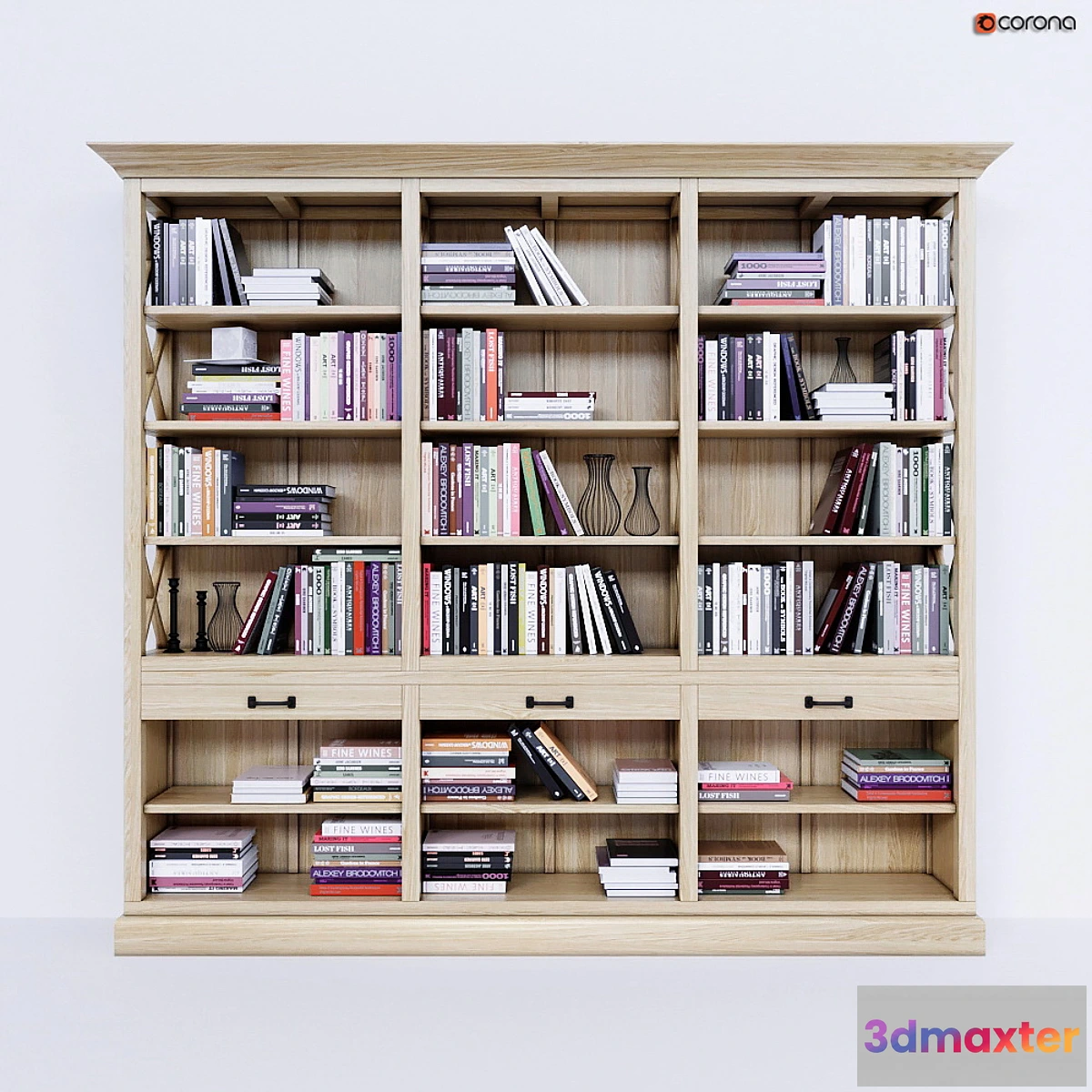 656223 - Showcase-library Arizona 260 cm