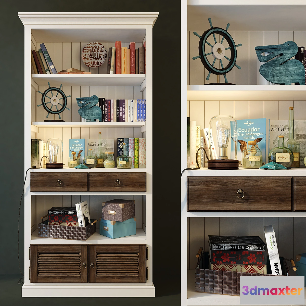 658713 - Bookcase Folk. Wellige