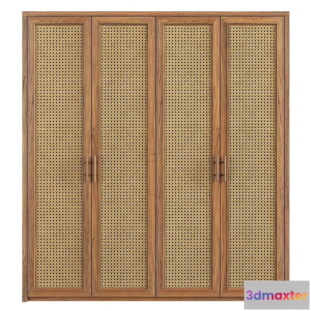 693008 - Rattan Wardrobe