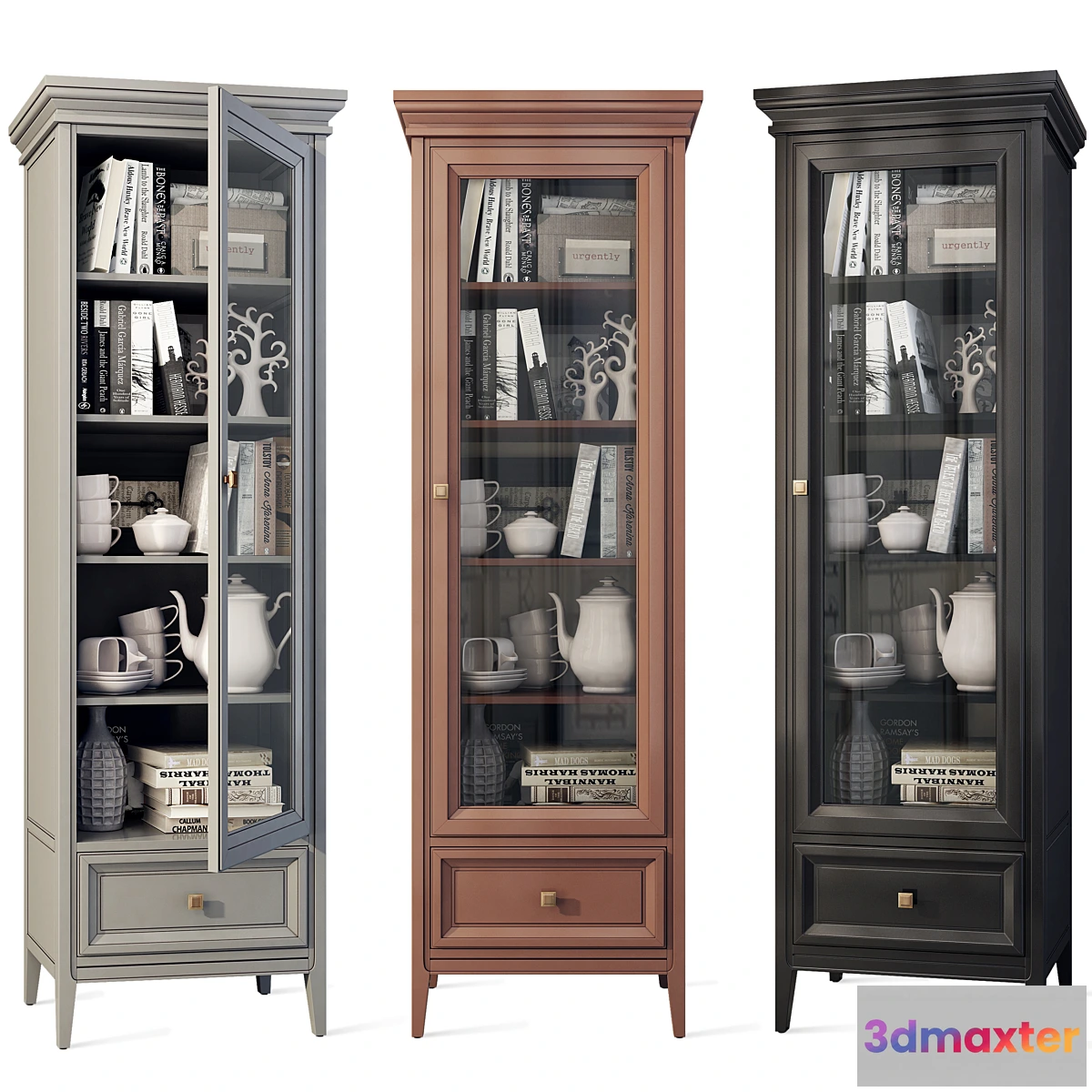 693448 - Wardrobe cabinet case showcase hinged Tesoro Aletan