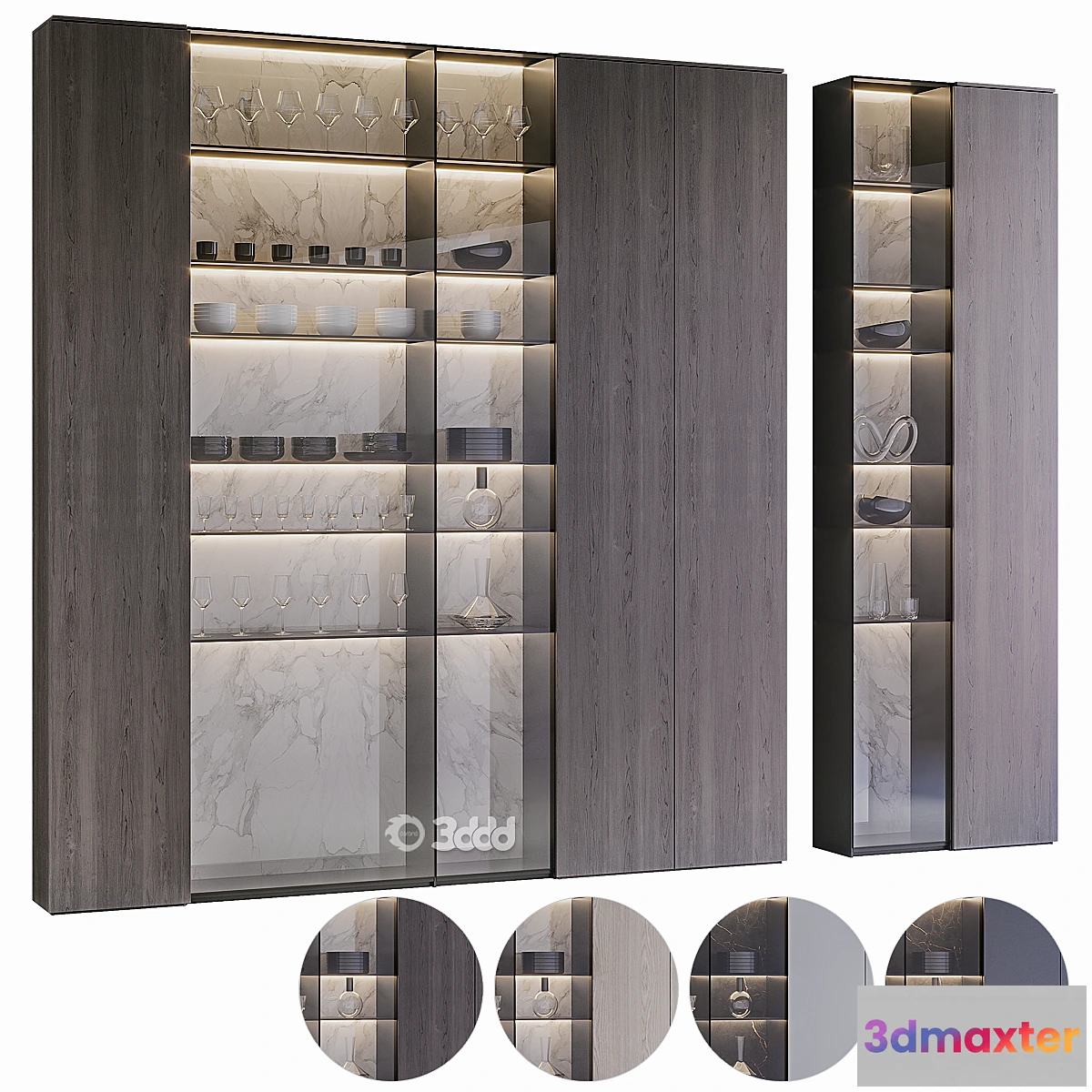 693452 - Cupboard Set 16 _ Corona Renderer