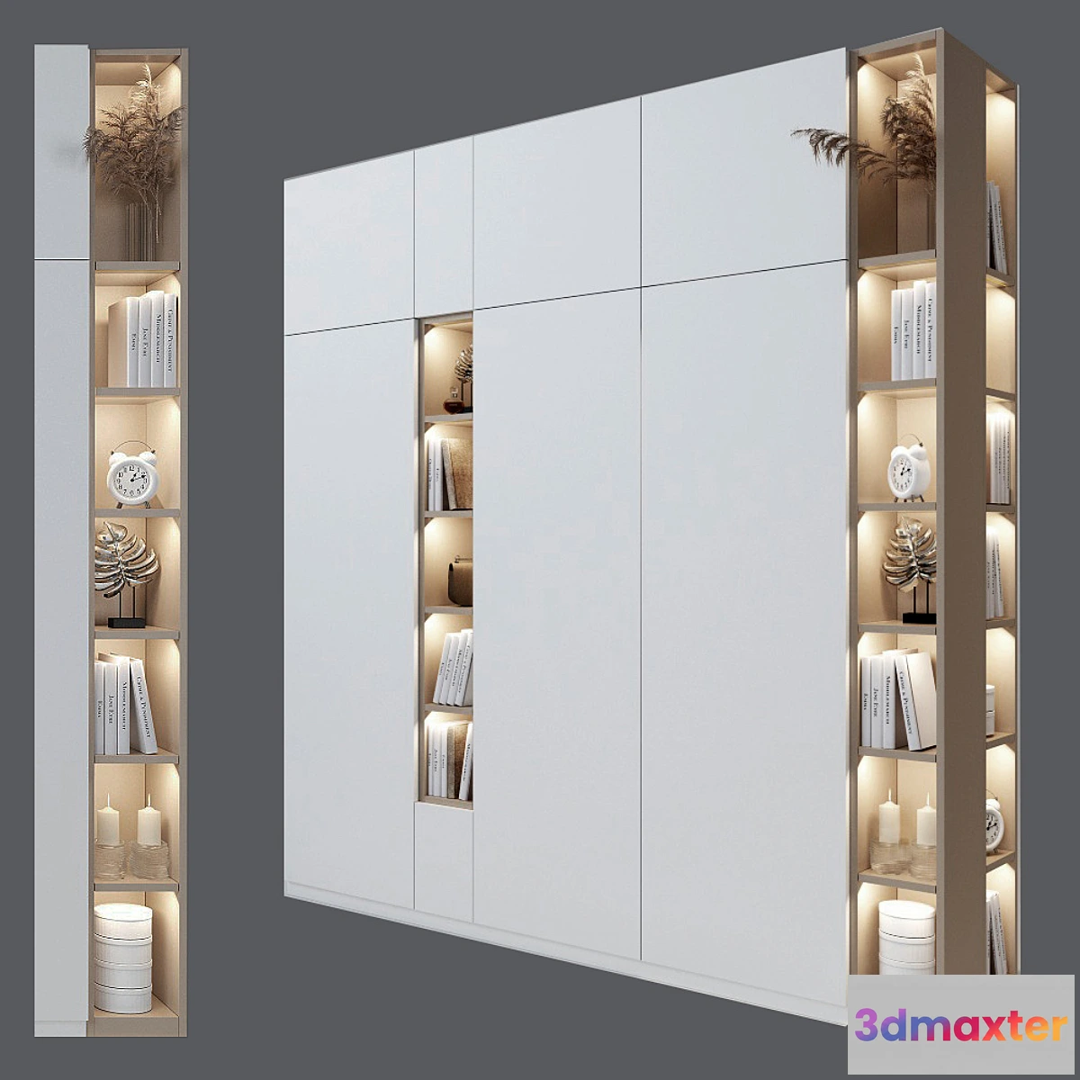 742399 - Cupboard with shelves 2 - No.2