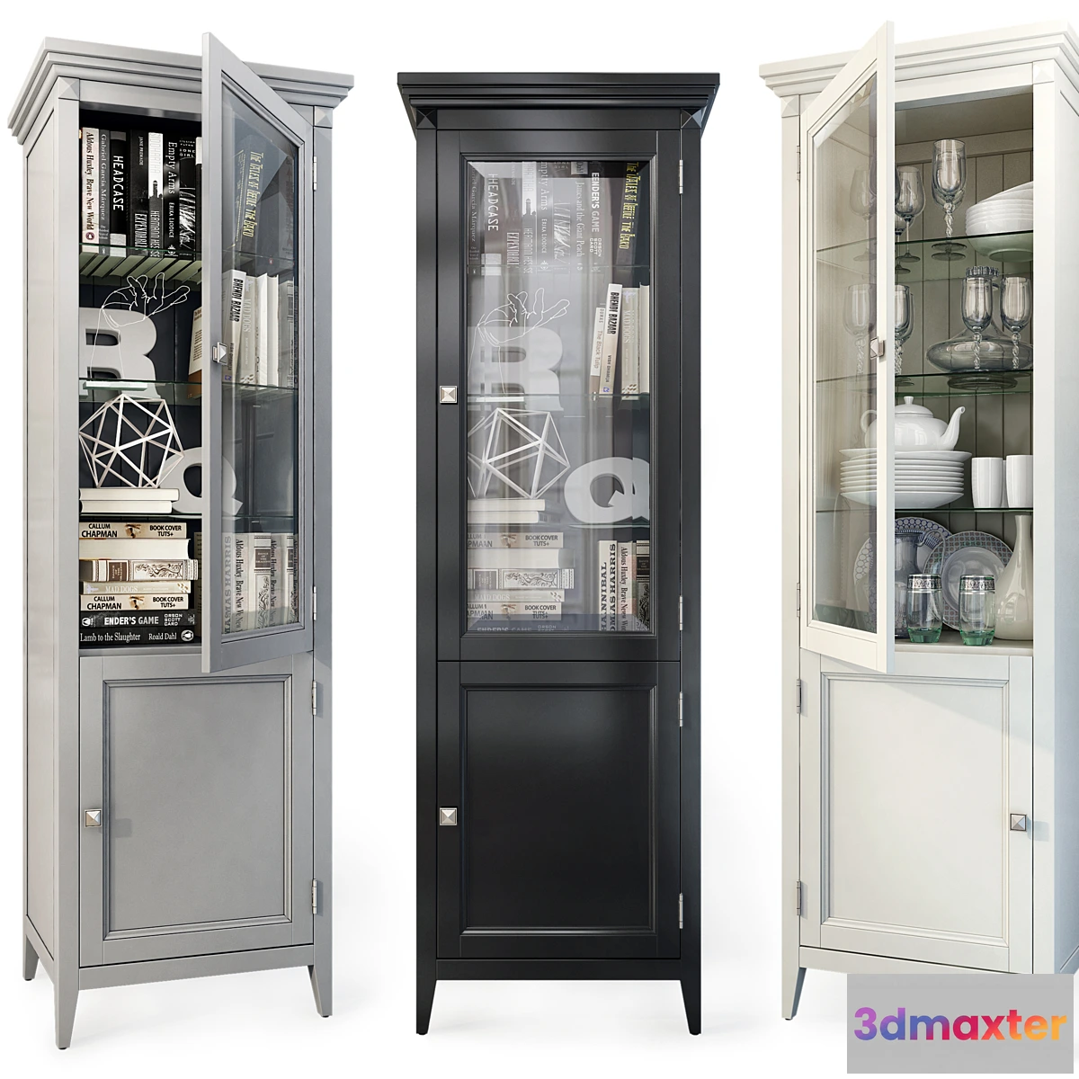 764731 - Bookcase showcase RFS Brooklyn. Cabinet by MebelMoscow