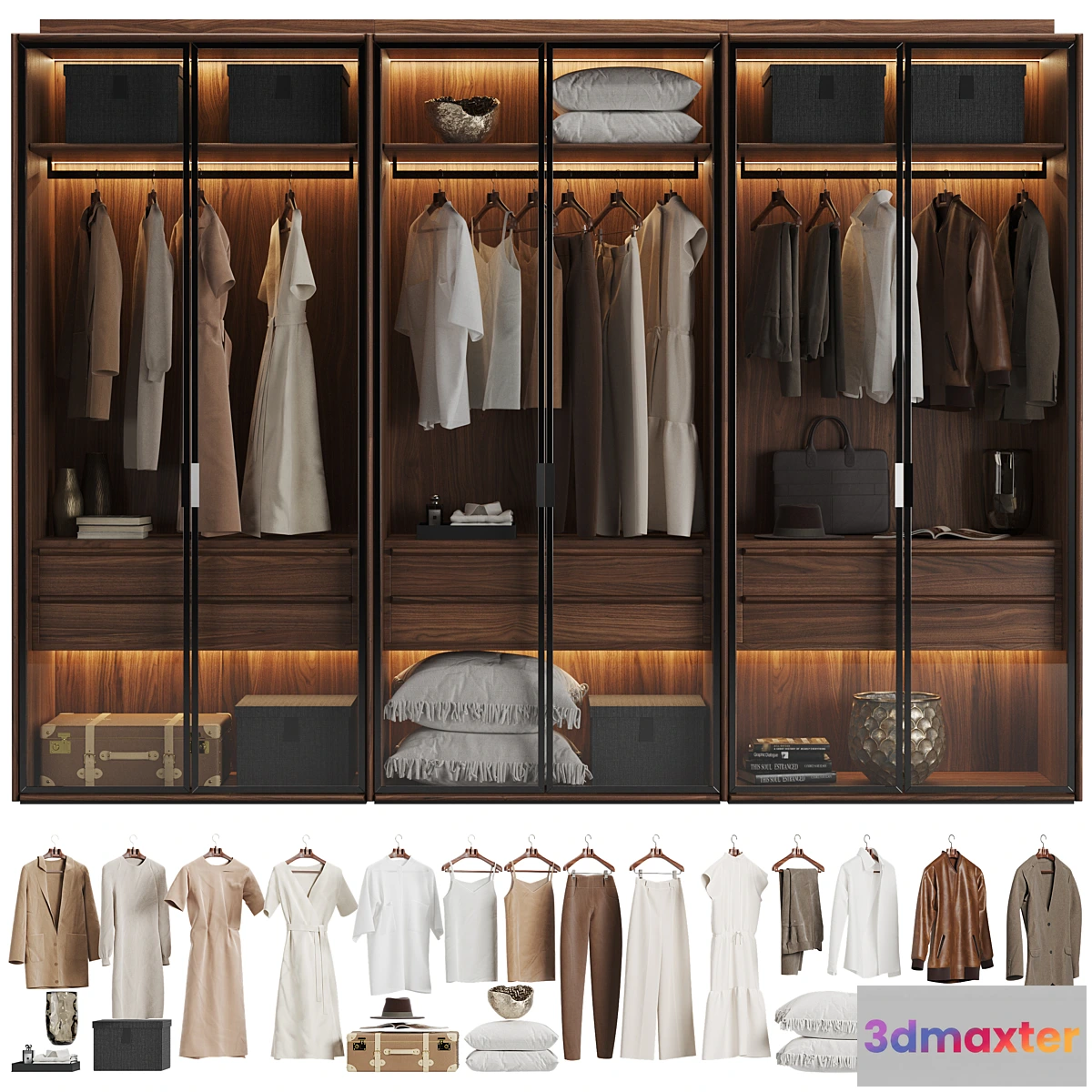 764789 - Porada My Suite Glass Doors Wardrobe - No.2