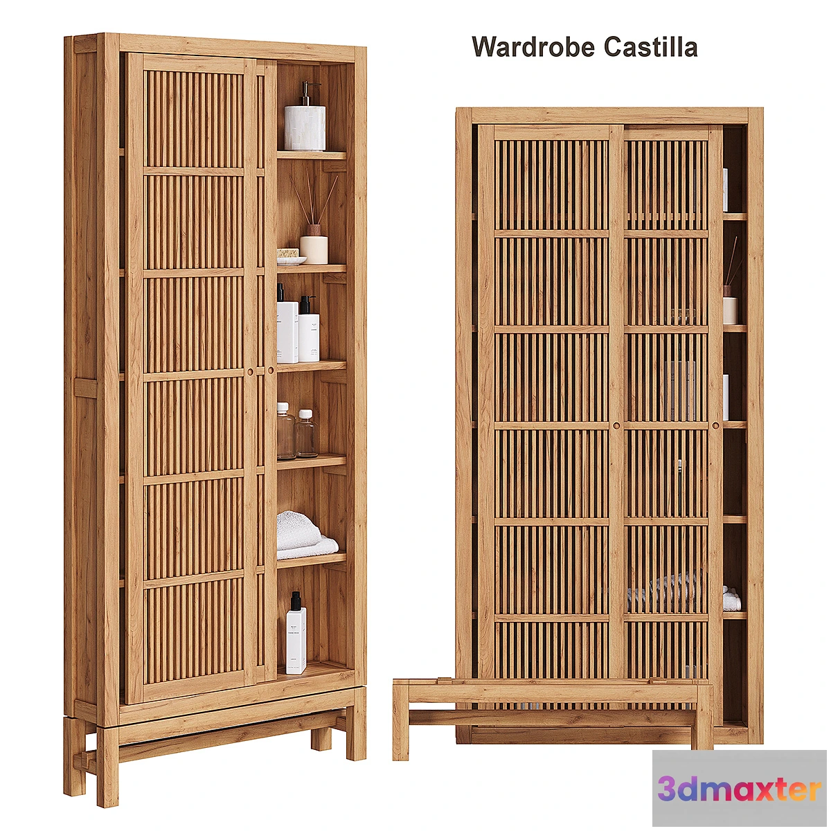 783258 - Solid teak cabinet FSC Castilla AM PM - No.2