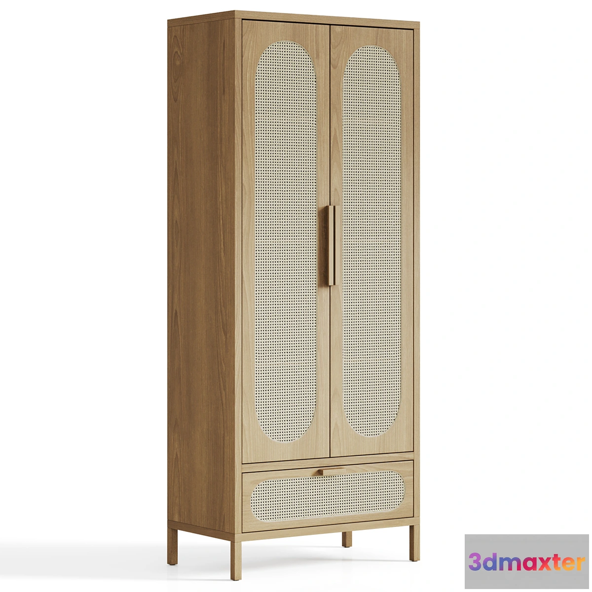 783312 - Classic Rattan & Wood Cabinet - No.2