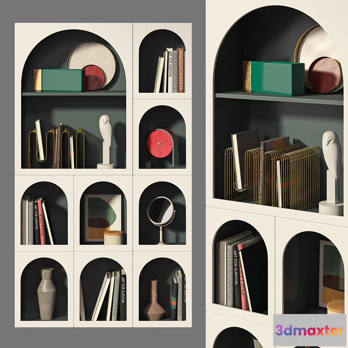 834592 - Bookcase Bonaldo set 02 - No.4