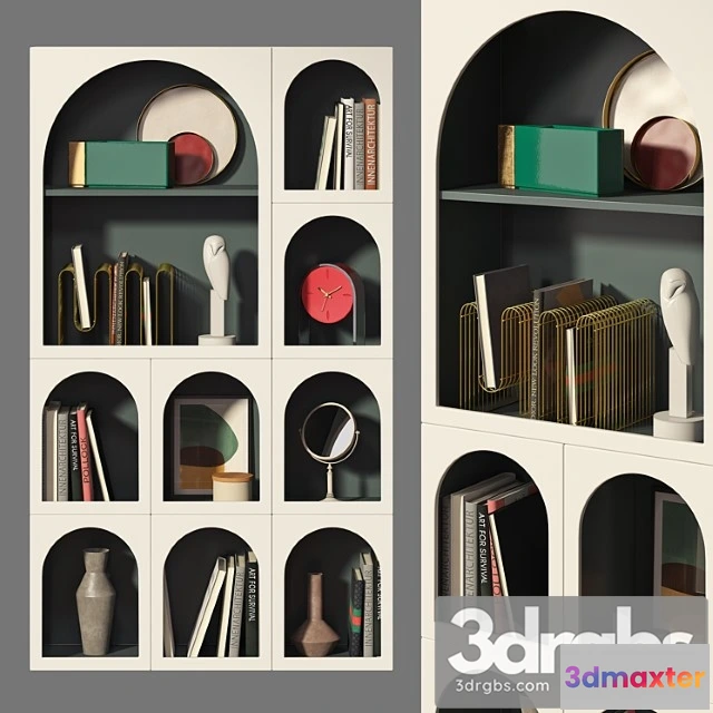 975586 - Bookcase bonaldo set 02