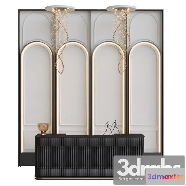976224 - Neoclassical Reception Desk 13