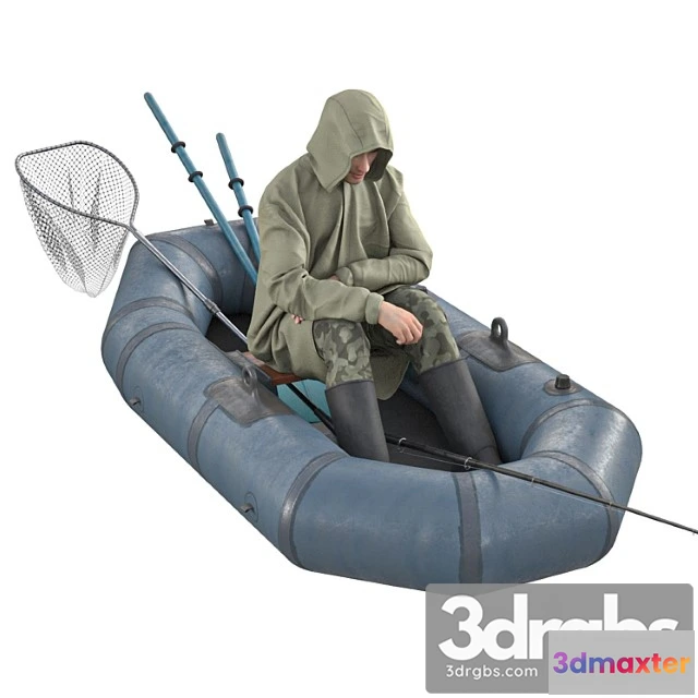 1002588 - Creature Fisherman in a boat