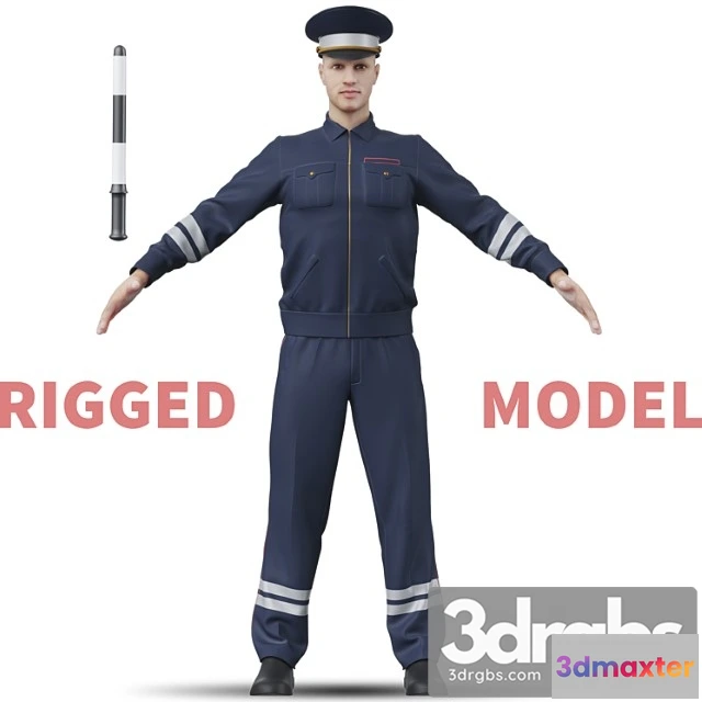 1002624 - Creature Policeman. inspector