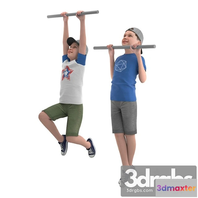 1056258 - Boy on the horizontal bar