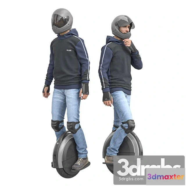 1056350 - Man on an electric unicycle
