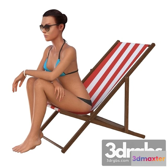 1056420 - The girl in the beach chair