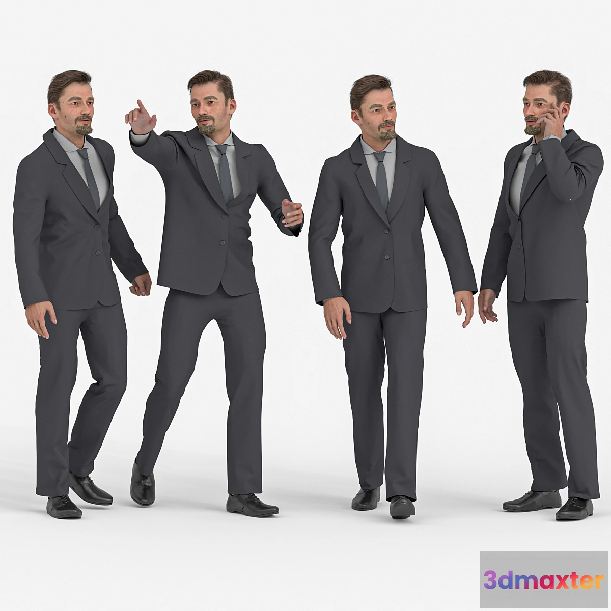 1447464 - Boss Business man 04 poses 3D Max