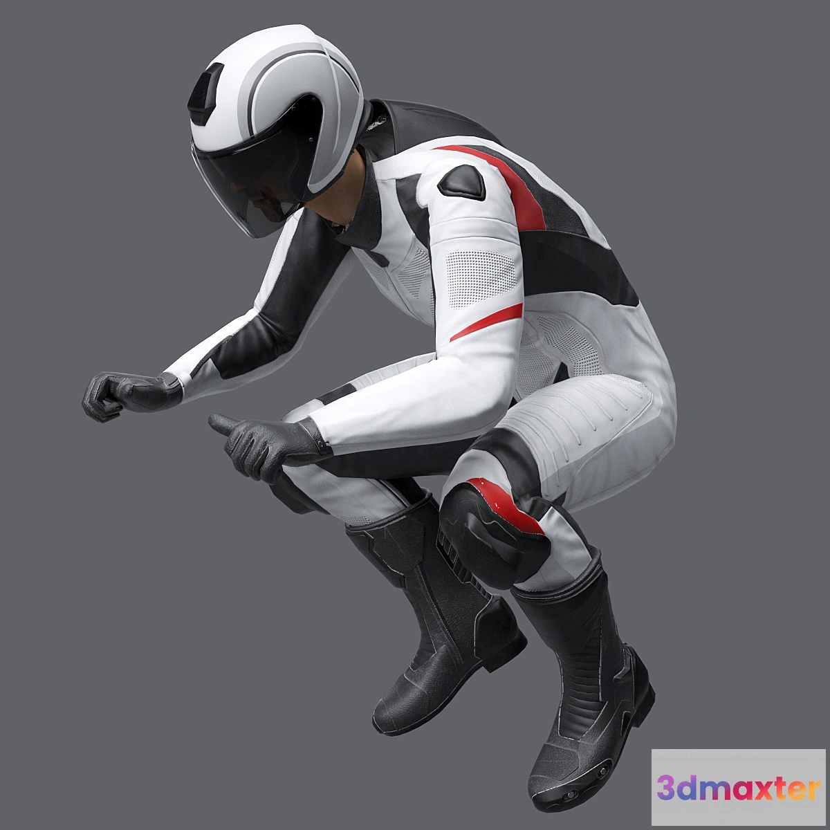 1448794 - Motorcyclist 3D Max