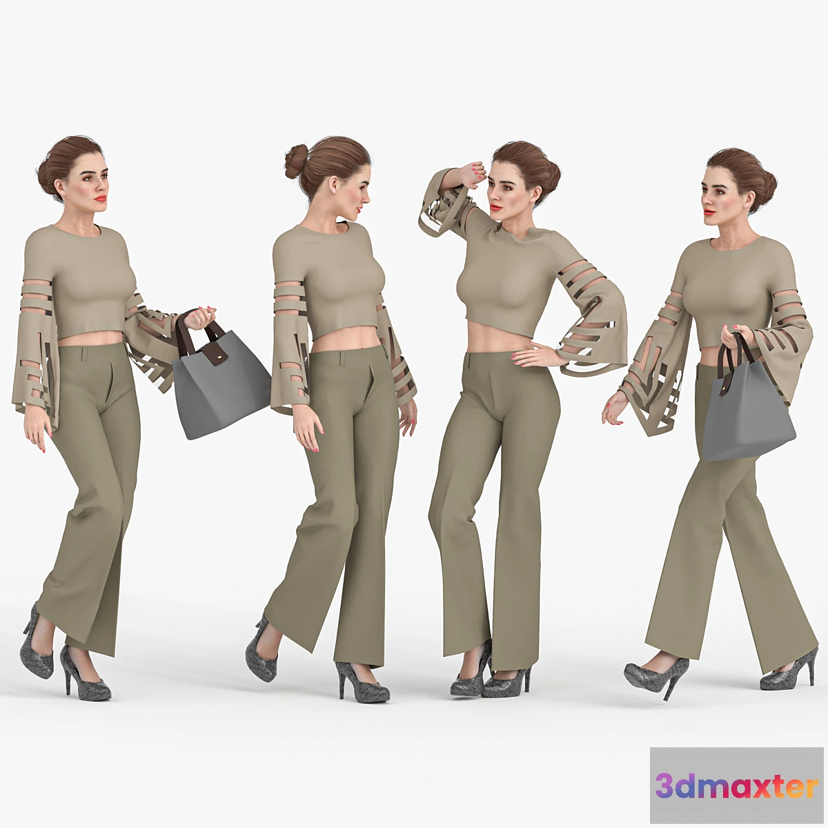 1452334 - Fashion Woman 04 Poses 3D Max