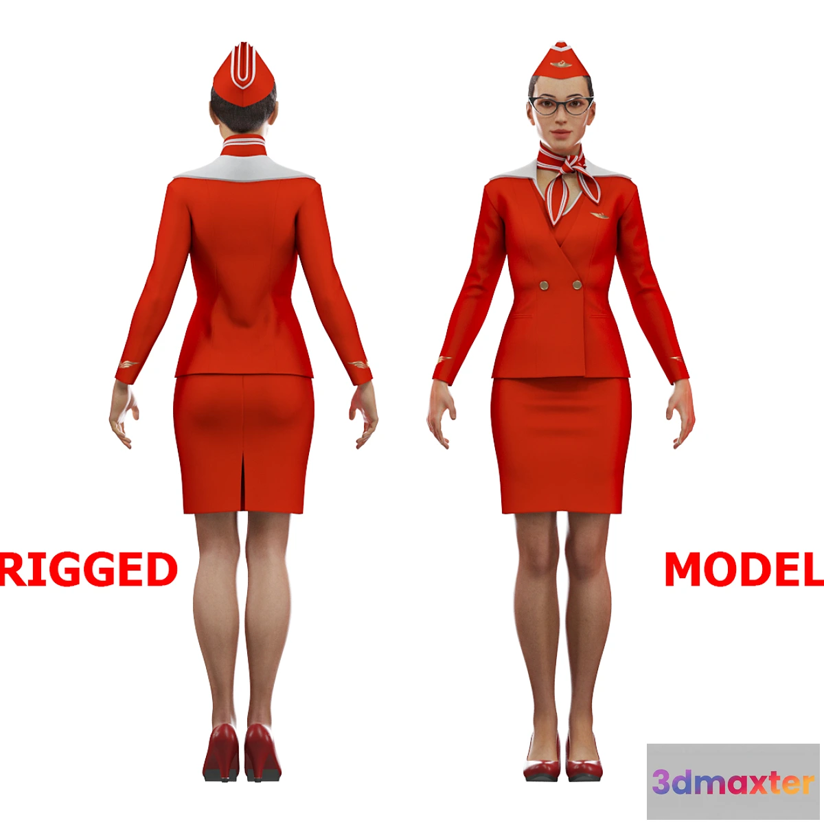 1454956 - Stewardess 3D Max