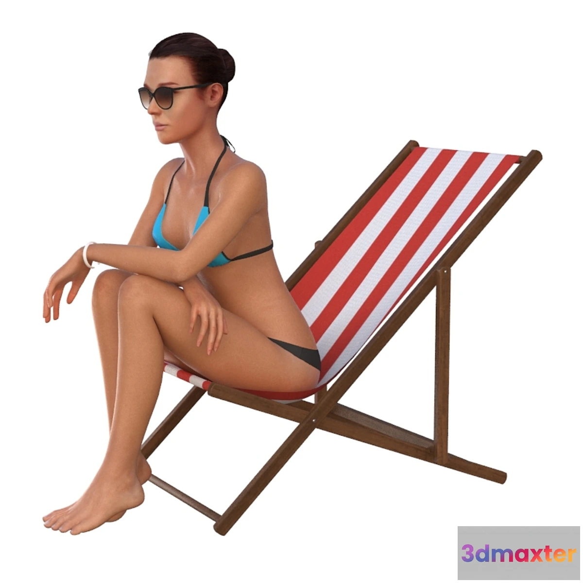 657483 - The girl in the beach chair