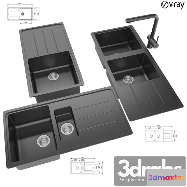 1042512 - Collection of kitchen sinks 14