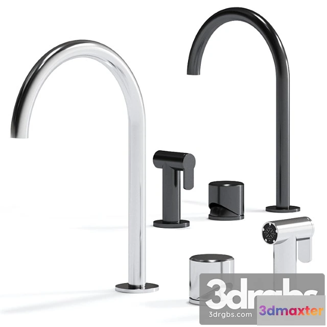 1042554 - Kitchen inox mixer with swiveling spout by quadrodesign