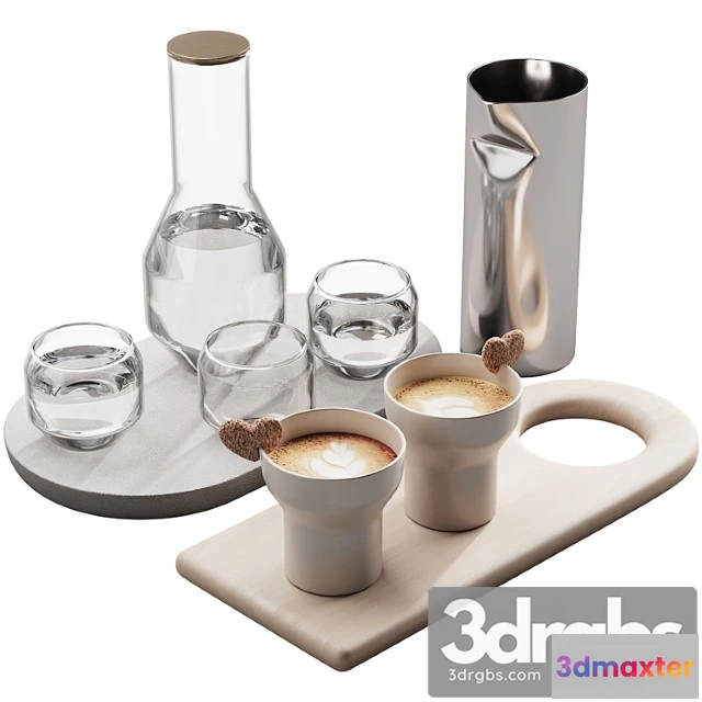 1042610 - 127 eat and drinks decor set 01 coffee and water kit 01