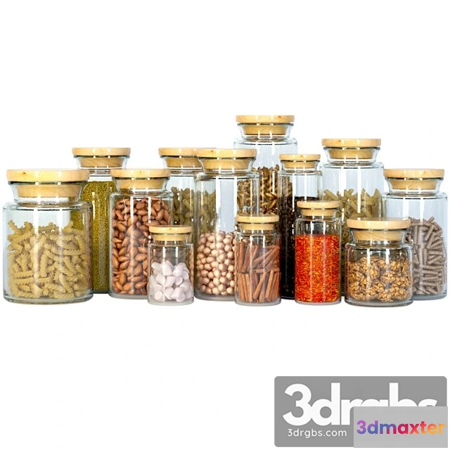 1042620 - A jar of spices and pasta. kit