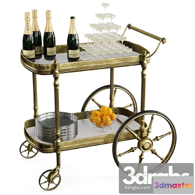 1042628 - Bar cart champagne