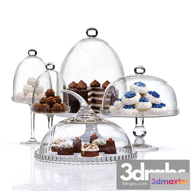 1042654 - Cake holders & covers set