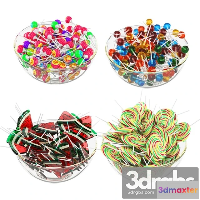 1042730 - Glass bowl with lollipops