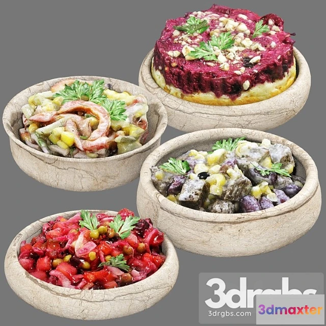 1042776 - Set of vegetable salads