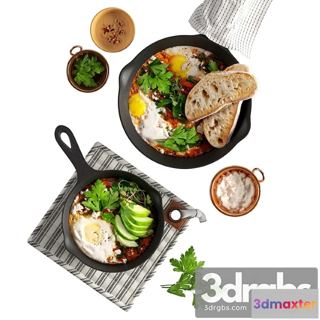 1042780 - Shakshuka with spinach and harissa