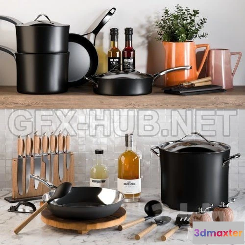 1084306 - Kitchen Accessories 19 3d model - 217863