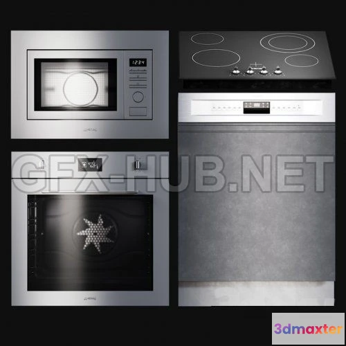 1084312 - Kitchen Appliances Selezione 3d model - 217869