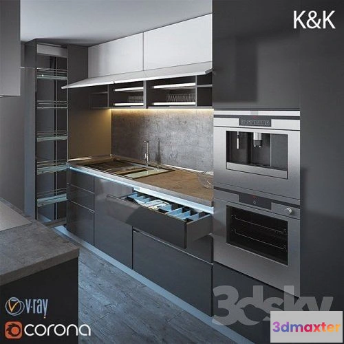 1084350 - Kitchen Furniture III 3D Model - 217907