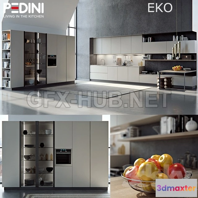 1084376 - Kitchen Pedini Eko Set2 (V-Ray) - 217933
