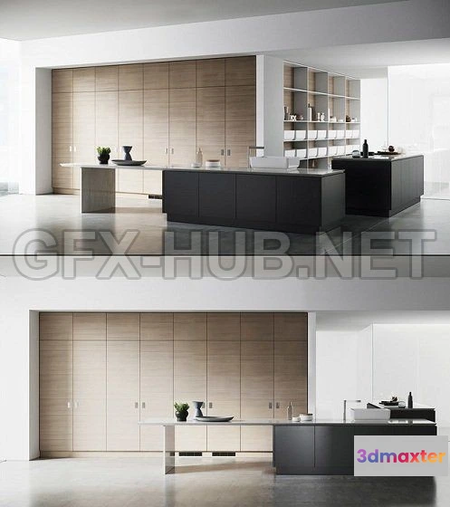 1091020 - Scavolini Qi Kitchen 3d model - 224577