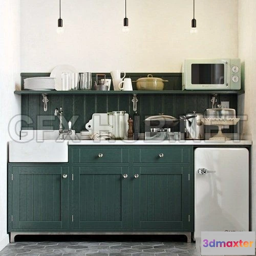 1091842 - Small Kitchen 3d Model - 225399