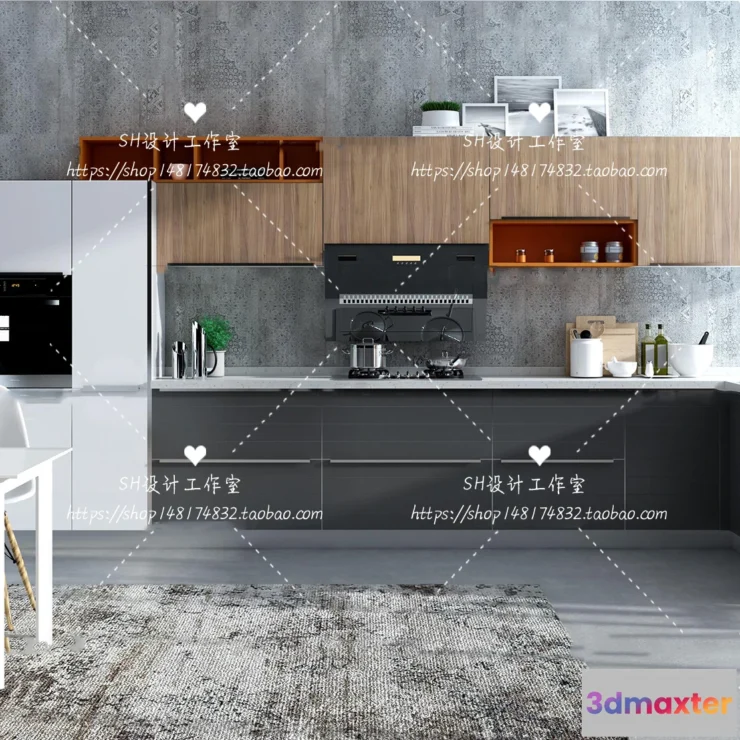 1140944 - Kitchen Cabinets - 3D Models - 0003