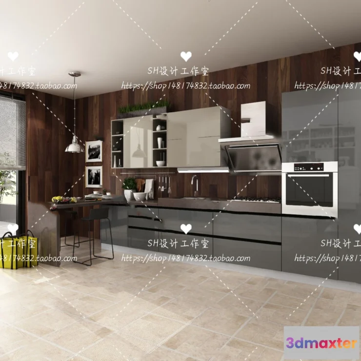 1140946 - Kitchen Cabinets - 3D Models - 0004