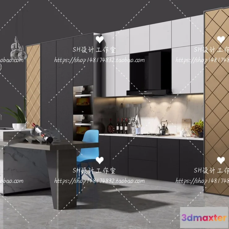 1140958 - Kitchen Cabinets - 3D Models - 0010