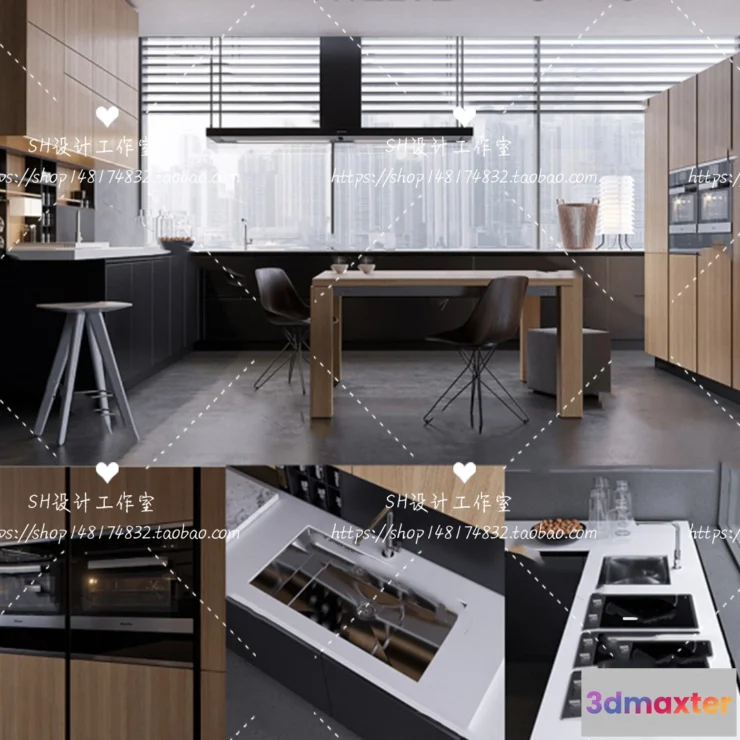 1140966 - Kitchen Cabinets - 3D Models - 0014