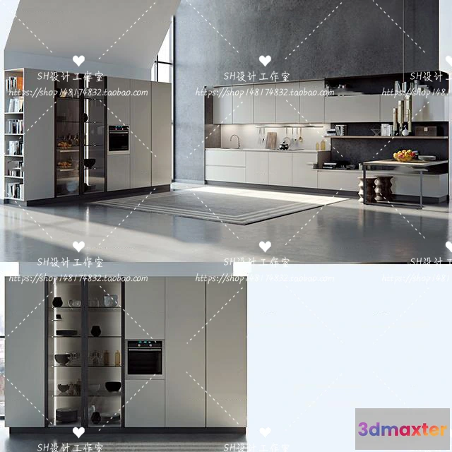 1140970 - Kitchen Cabinets - 3D Models - 0016