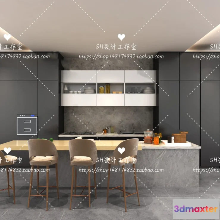 1140994 - Kitchen Cabinets - 3D Models - 0028