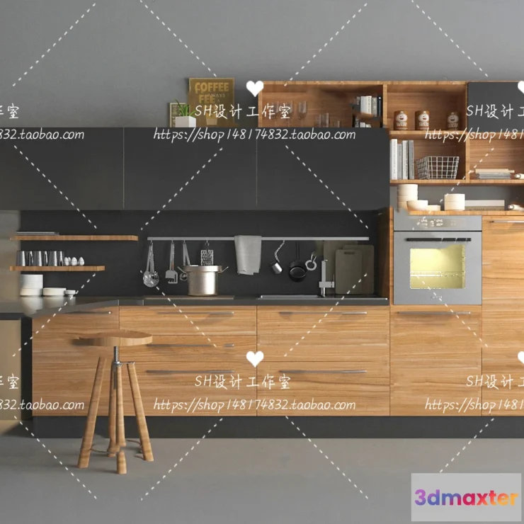 1141000 - Kitchen Cabinets - 3D Models - 0031