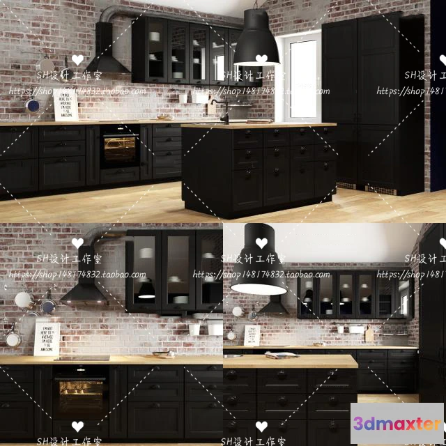 1141002 - Kitchen Cabinets - 3D Models - 0032